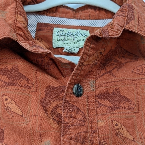 Cabela's Men's Fishing Vented  Shirt Medium - Picture 12 of 12